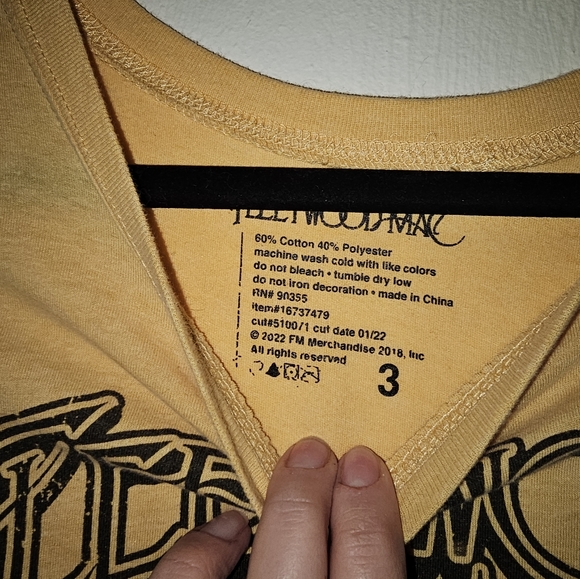 TORRID Yellow Fleetwood Mac Tee - Picture 2 of 2